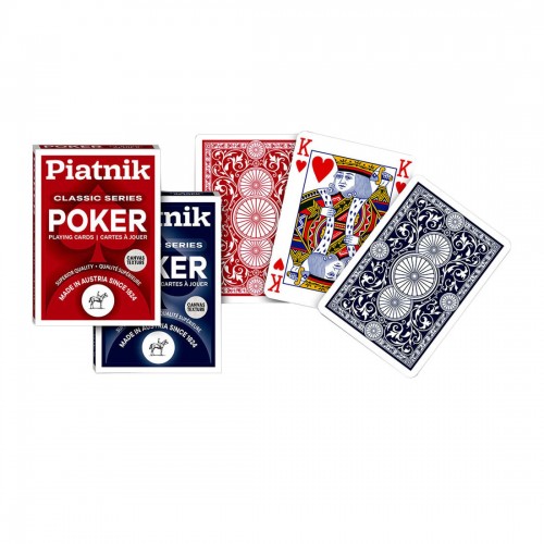 Set 2 pachete de carti de joc Piatnik, Classic Poker Series Set 2 pachete de carti de joc Piatnik, Classic Poker Series